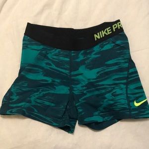 Nike Pro DRI-FIT women’s spandex shorts. 3” inseam. Size medium.